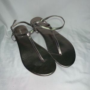Forever21 Pewter Colored Sandals
